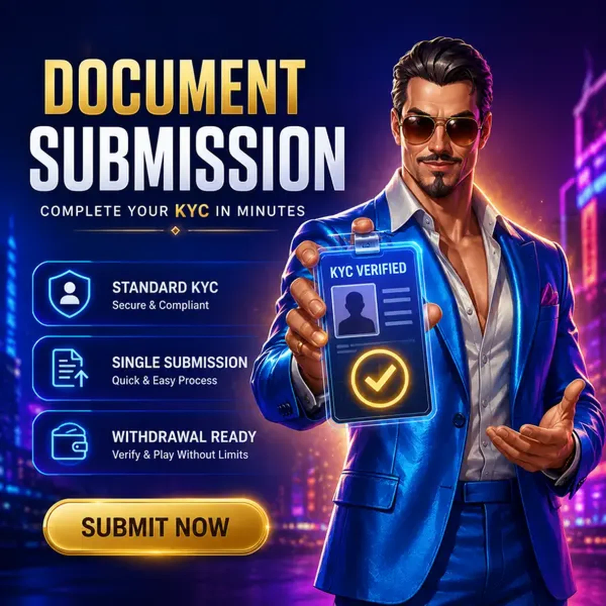 Crupier presentando documentos de verificación con marca de verificación brillante en el mostrador del Casino Coolzino